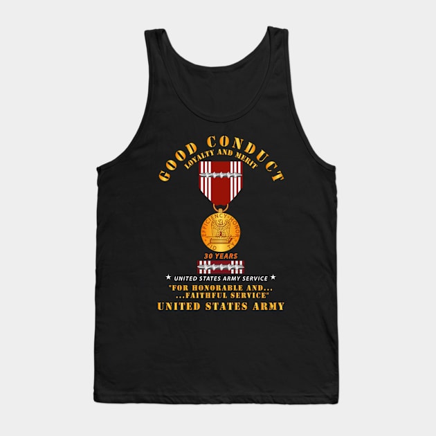 Army - Good Conduct w Medal w Ribbon - 30  Years Tank Top by twix123844